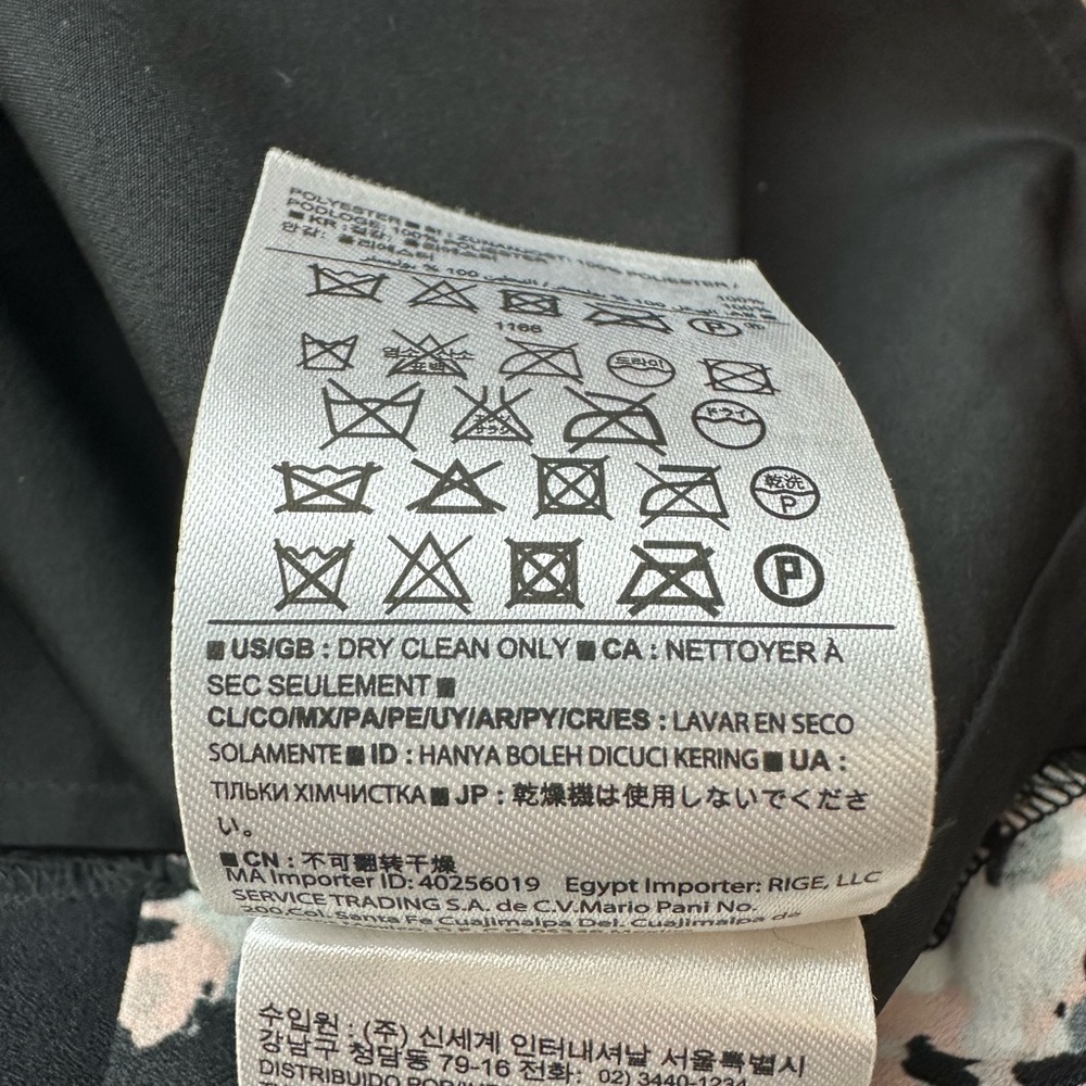 BANANA REPUBLIC Black White Grey & Pink Dress | Size 12 | Business Career Office - Picture 11 of 12
